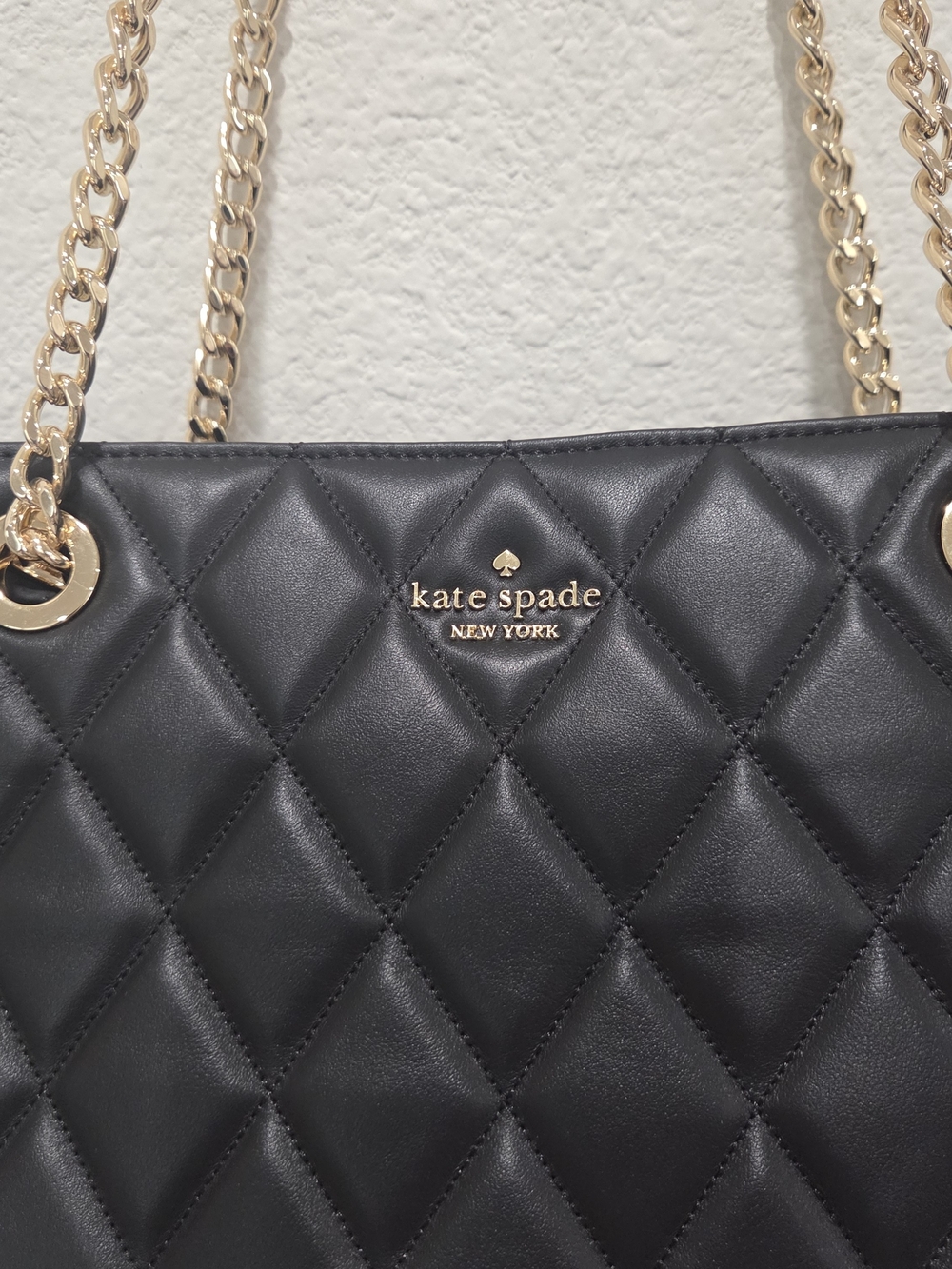 kate spade Quilted Black Chain-Handle Tote - Picture 3 of 16